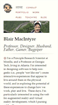 Mobile Screenshot of blairmacintyre.me